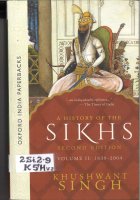 A History Of Sikhs1839-2004 Book