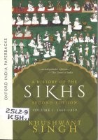 A History Of Sikhs 1469-1839 Book