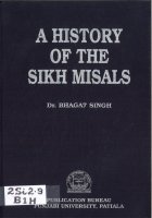A History of the Sikh Misals Book