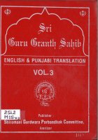 Sri Guru Granth Sahib English &amp punjabi Translation -3 Book